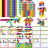 Math Linking Cubes, 100 Math Cube Manipulatives with 30 Learning Activities Plus 192 Reusable Stickers, Number Counting Blocks Snap Linking Math Counters, Fun & Educational Pre-K Counting Blocks view 1
