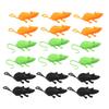 18pcs Simulation Mouse Inflatable Fake Poop Rats Halloween Decorations Mouse Garden Decor Prank Mouse Figurine Skeleton Animals Halloween Decor Halloween Gnome Soft Rubber view 1