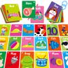 52 PCS Word Flashcards, 52 CVC Words & 52 CVCC, CCVC Words Double-Sided Cards with 2 Rings, Vocabulary Phonics Learning, Educational Tool for Preschool, Kindergarten, Toddlers view 1