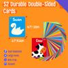52 PCS Word Flashcards, 52 CVC Words & 52 CVCC, CCVC Words Double-Sided Cards with 2 Rings, Vocabulary Phonics Learning, Educational Tool for Preschool, Kindergarten, Toddlers view 2