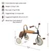 Kidpop Mate Toddler Tricycle Age 2.5-4 Kids First Birthday Gift Toy Bike with Handlebar Grips & Storage for Outdoor Play (Black) view 2
