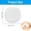12 Pcs Reusable Cotton Nursing Pads Washable Breastfeeding Pads Natural Color Nursing Pads Made with Organic Cotton view 2