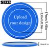 200 Custom Poker Chips, Custom Drink Tokens Personalized Own Logo, Image and Text, Double Sided Full Color Printing Custom Drink Chips for Bar, Business Cards, Company Logo and Promotions (Blue) view 2
