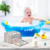 Msyxl Flower Pattern Baby Washcloths 3 Pack Soft Face Towel Absorbent Bath Wash Cloths for Newborn Infants Kids Girls Boys, 12x12in view 4