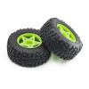 4Pcs 109mm 1/8 1/10 Short Course Truck Tire with 12mm 14mm 17mm Wheel Hex for TRXS Slash for ARR-MA for SENTON for Vkar SCTX10 RC Car(Green) view 2