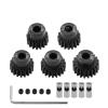 5pcs 0.8M 32P 3.175 5mm 11T 13T 15T 17T 18T 20T 24T 28T 30T 35T Hardened Steel Pinion Gear Motor Gear for 1/8 1/10 RC Model Car(16T 17T 18T 19T 20T) view 1