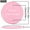 200 Custom Poker Chips, Custom Drink Tokens Personalized Own Logo, Image and Text, Double Sided Full Color Printing Custom Drink Chips for Bar, Business Cards, Company Logo and Promotions (Pink) view 2