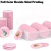 200 Custom Poker Chips, Custom Drink Tokens Personalized Own Logo, Image and Text, Double Sided Full Color Printing Custom Drink Chips for Bar, Business Cards, Company Logo and Promotions (Pink) view 4
