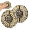 Shadowblade Roulette Dice Spinner for DND Dice Set, Dragon Metallic D&D Dice with Gift Case for DND Game, RPG Role Playing Table Game Gifts (Black Gold) view 2