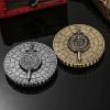 Shadowblade Roulette Dice Spinner for DND Dice Set, Dragon Metallic D&D Dice with Gift Case for DND Game, RPG Role Playing Table Game Gifts (Black Gold) view 4