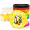 200 Custom Poker Chips, Custom Drink Tokens Personalized Own Logo, Image and Text, Double Sided Full Color Printing Custom Drink Chips for Bar, Business Cards, Company Logo and Promotions (Yellow) view 1