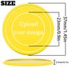 200 Custom Poker Chips, Custom Drink Tokens Personalized Own Logo, Image and Text, Double Sided Full Color Printing Custom Drink Chips for Bar, Business Cards, Company Logo and Promotions (Yellow) view 2