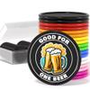 200 Custom Poker Chips, Custom Drink Tokens Personalized Own Logo, Image and Text, Double Sided Full Color Printing Custom Drink Chips for Bar, Business Cards, Company Logo and Promotions (Black) view 1