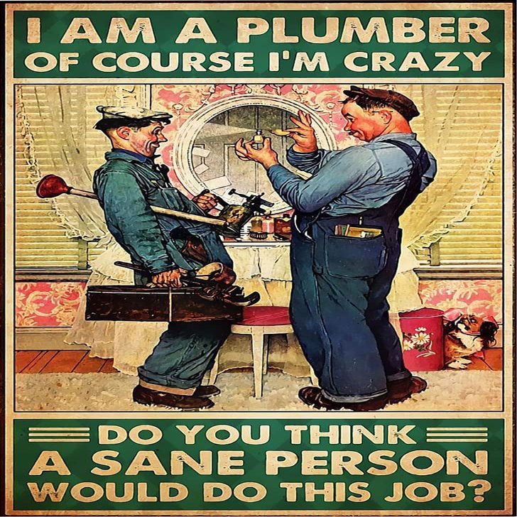 1000 Piece Adults Kids Wooden Jigsaw Puzzle Plumbing I Am A Plumber Puzzle Challenging Educational Fun Family Games Toys Gifts for Home Kitchen Decor Family Activities