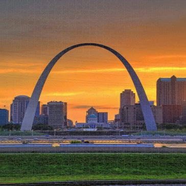 1000 Piece Great Jigsaw Puzzles for Adults St Louis Missouri Skyline and The Gateway Arch Puzzles for Adults Toys Gift Family Decoration Kids Puzzles