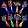 24PCS Neon Happy Birthday Party Favors LED Finger LightsGlow-in-the-Dark Light-Up Toys Bulk for Kids 4-8-12,Goodie Bags for Kids Birthday Party Decorations Supplies, Classroom Prizes, Fun Gifts view 1