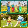 Eocolz Outdoor Carnival Games, Potato Sack Bags for Kids Adults, Egg Spoon Relay Race, 3 Legged Race Bands, Catch Tail Games, Birthday Party, Field Day Family Day Yard Lawn Easter Fall Festival Games view 2