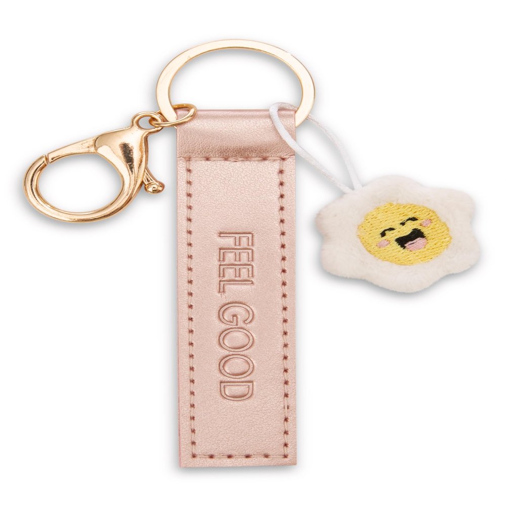 NICI Keyholder Feel Good PU Band rosgold 10cm w. Flower