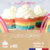 ScrapCooking - Rainbow Cupcake Kit - with Coloring Yeasts, 40 Cases, Measuring Spoon & Recipes - Rainbow - 3787 view 2