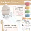 ScrapCooking - Rainbow Cupcake Kit - with Coloring Yeasts, 40 Cases, Measuring Spoon & Recipes - Rainbow - 3787 view 3
