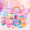6 Pack Axolotl Slime Kit, Cloud, Butter & Clear, Christmas Slime Party Favors for Kids with Axolotl Charms, Soft and Stretchy, Slime for Girls & Boys, Classroom Rewards, Birthday Gifts view 2