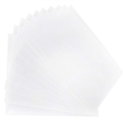 10Pcs Shrink Plastic Sheets, 10Pcs Heat Sheet Kit Shrinkable Film Paintable Sheets, Printable Art Paper White for Children Sheet, Hand Made Craft Tool