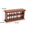 1:12 Scale Dollhouse Furniture Bakery Cabinet Rack Miniature Dollhouse Wooden Cabinet Food Cake Counter Collection Display Stand for Mini House Scenes Decoration view 2