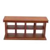 1:12 Scale Dollhouse Furniture Bakery Cabinet Rack Miniature Dollhouse Wooden Cabinet Food Cake Counter Collection Display Stand for Mini House Scenes Decoration view 3