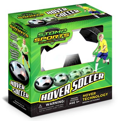 Hover Soccer from The Makers of Stomp Rocket LED Lights and Padded Bumpers Indoor Air Soccer Toy for Boys Girls Ages 3 4 5 6 7 8 + Fun Games