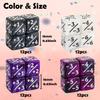 48 PCS Magic Counter Dice Plus 1 MTG Counters Dice Set Marble Life Buff Tokens D6 Dice Compatible with Magic The Gathering, TCG, Card Gaming Accessories, Purple view 2