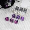 48 PCS Magic Counter Dice Plus 1 MTG Counters Dice Set Marble Life Buff Tokens D6 Dice Compatible with Magic The Gathering, TCG, Card Gaming Accessories, Purple view 3