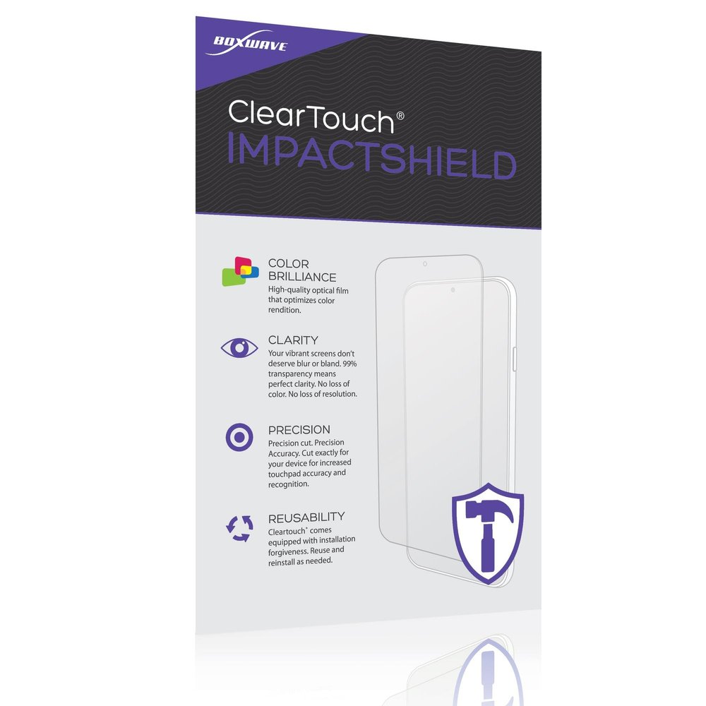 BoxWave Screen Protector Compatible with TinyCircuits Pocket Arcade - ClearTouch ImpactShield (2-Pack), Impenetrable Screen Protector Flexible Film