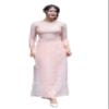 A29 Pink Floral Round Neckle Ao Dai Set | Vietnamese Traditional Ao Dai For Women | Bridal Ao Dai | Vietnamese Dress For Women | Ao Dai Tet (S) view 1