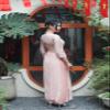 A29 Pink Floral Round Neckle Ao Dai Set | Vietnamese Traditional Ao Dai For Women | Bridal Ao Dai | Vietnamese Dress For Women | Ao Dai Tet (S) view 3