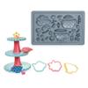 Disney Store Official - Kids Toys - Disney Princess Tea Party Set for Girls - 19-Piece Playset with Toy Dough, Cookie Cutters, Plates, Cups & More - Fun Pretend Play Toys - Little Girl Gifts view 2