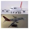 LIUSANGLIU Scale Aircraft 46cm 1/160 for A380 Airbus Model Qantas Airways Die-Cast Resin Aircraft Model Passenger Aircraft Model Suitable for Display(No Light) view 3