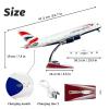 Scale Aircraft 50.5cm 1:160 for Britain A380 Plane Models Diecast Airplanes Passenger Aircraft Model Collection Souvenirs Suitable for Display(No Light) view 3