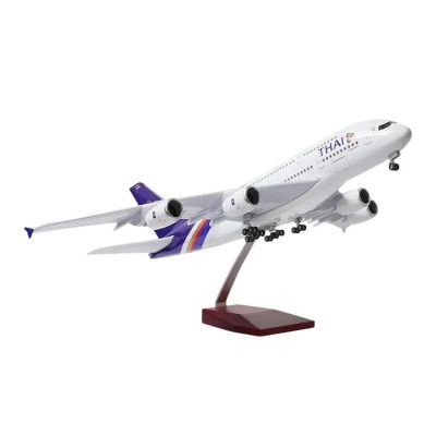 LIUSANGLIU Scale Aircraft 47cm 1/160 for Thailand Airbus A380 Model Plane Passenger Aircraft Model Simulated Scale Aircraft Gifts Suitable for Display(No Light)