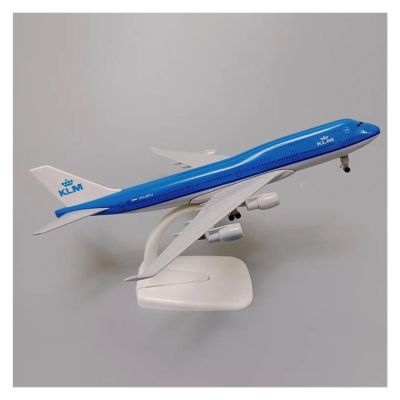 LIUSANGLIU Scale Aircraft 20cm for KLM Boeing 747 B747 Airplane Model Alloy Metal Airways Plane Model Passenger Aircraft Model Suitable for Display