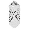 Msyxl White Leopard Print Hooded Towel - Ultra Soft & Absorbent Muslin Cotton Bath Towel for Babies, Toddlers, Newborn - Boys & Girls Essential 35"x35" view 2