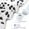 Msyxl White Leopard Print Hooded Towel - Ultra Soft & Absorbent Muslin Cotton Bath Towel for Babies, Toddlers, Newborn - Boys & Girls Essential 35"x35" view 3