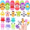 12 Pack Prefilled Easter Eggs with Toys, Animal Finger Puppets for Toddlers Easter Basket Egg Hunt Stuffers, Pre Filled Easter Eggs Fillers for Kids Gifts Party Favors, Goodie Bag Stuffer, Prizes view 1