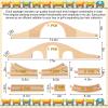 JarThenaAMCS 24Pcs Wood Train Track Expansion Set - Wooden Train Track Connectors & Adapters - Train Bridges & Straight Tracks - Accessories for Most Major Toy Trains - Railway view 2