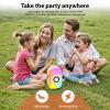 Kids Karaoke Machine, Bluetooth Mini Portable Karaoke Machine, with 2 Wireless Microphone and Speaker, Toys for All Smartphones, Birthday, Family, Home Party (White) view 4
