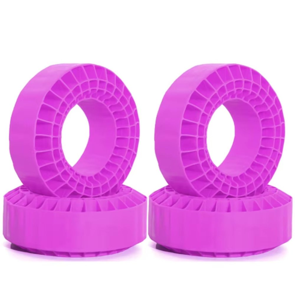RC Upgrade Accessories for TRX4 for SCX10 for Capra TF2 GEN8 1/10 RC Crawler Rigs 4pcs Silicone Rubber Insert Foam for Fit 118-122mm (4.75" OD) 1.9" Wheel Tires(Purple)