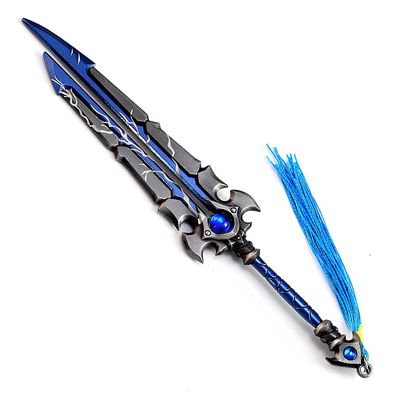 KUNRUI Wow Rogue Epic Transmogrification Sword Model,All-Metal Game Enthusiasts' Collection, with Display Stand, Deskt Decor