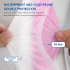 20 Pack Disposable Toilet Seat Cover Waterproof Non-Woven Fabric, Disposable Toilet Seat Covers for Travel, Disposable Seat Covers for Outing Hotel Hospital Public Toilet (Double Layer Pink) view 2