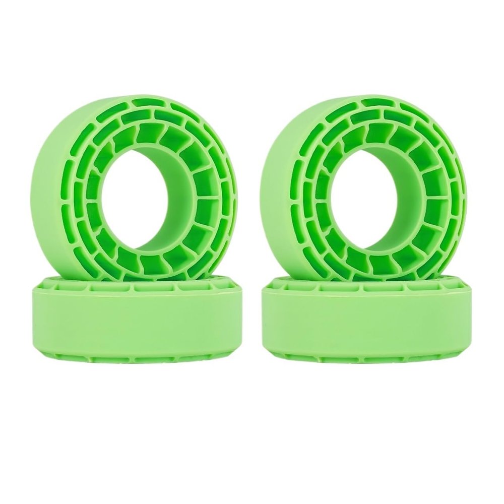 DUHWQ 4pcs Rubber Inserts Compatible with 56-58mm 24mm 1.0 Tire Compatibility(Green)