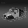 DUHWQ IR40 Hard Body Shell and Cage Compatible with 1/18 Scale RC Crawler Compatibility(UNASSEMBLED Blue) view 2