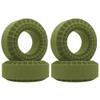 DUHWQ 1.9 Inch Foam Tire Inserts Rubber Tires Compatible with 1/10 Scale Crawler Accessories Compatible(4PCS Green) view 1